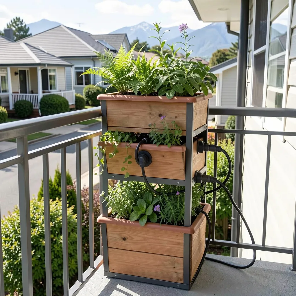 Compact herb container system for New Zealand homes