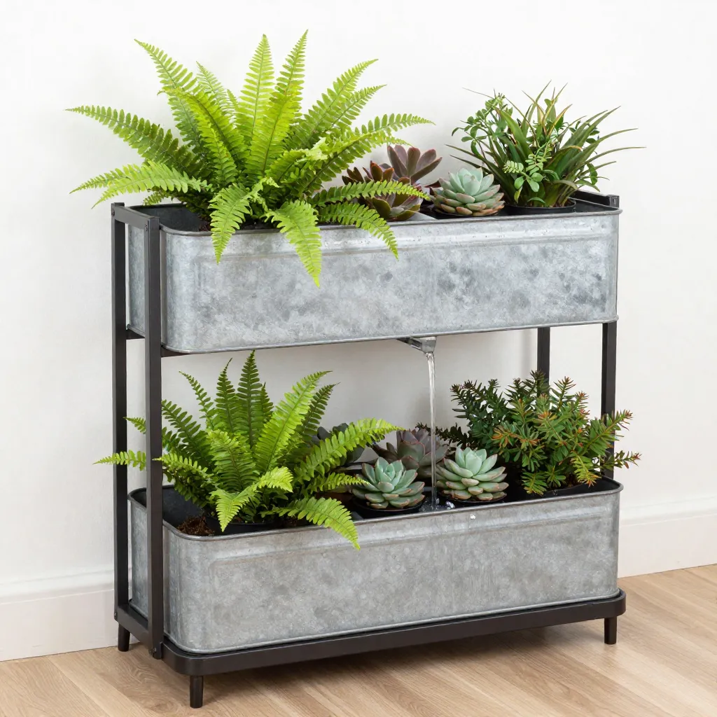 Modular vertical container garden for New Zealand spaces